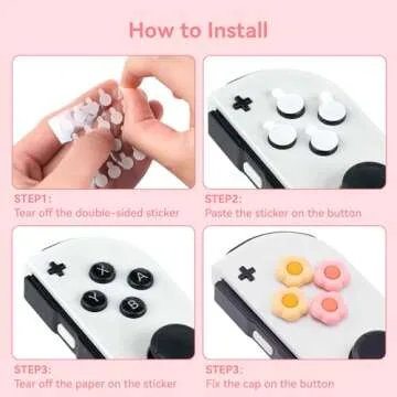 GeekShare D-Pad Button Caps Set for Nintendo Switch Joy Con