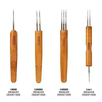 RED Dreadlock Crochet Hook - Perfect for Hair Braiding