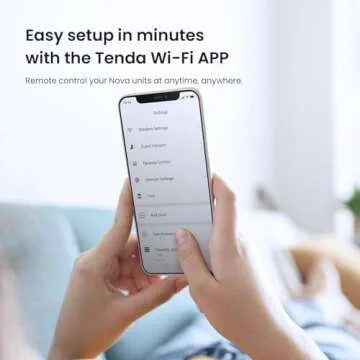 Tenda Nova Mesh WiFi System - Covers 3500 sq.ft - AC1200 Dual-Band Mesh Network for Home Internet - Parental Control - 3-Pack