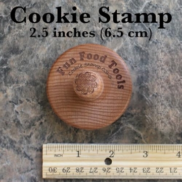Fun Food Tools Cookie Stamp - Quality Wood for Creative Baking