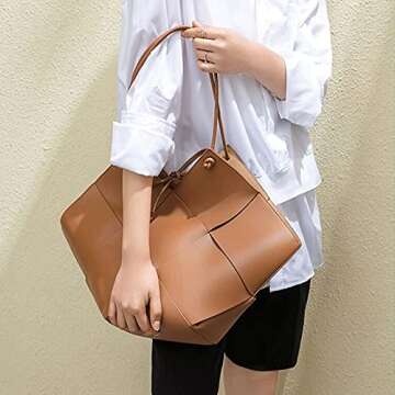 STRTT Vegan Leather Tote Bag for Stylish Everyday Use