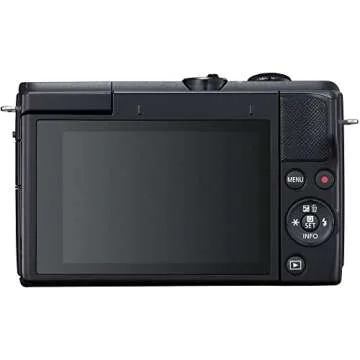 Canon EOS M200 Mirrorless Digital Camera with 15-45mm Lens (Black) (3699C009), 64GB Card, Case, Filter Kit, Corel Photo Software, 2 x LPE12 Battery, External Charger + More (Renewed)
