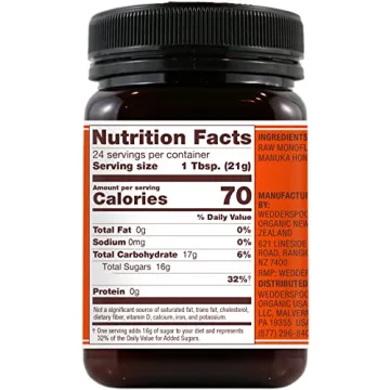 Wedderspoon Raw Premium Manuka Honey, KFactor 16, Unpasteurized