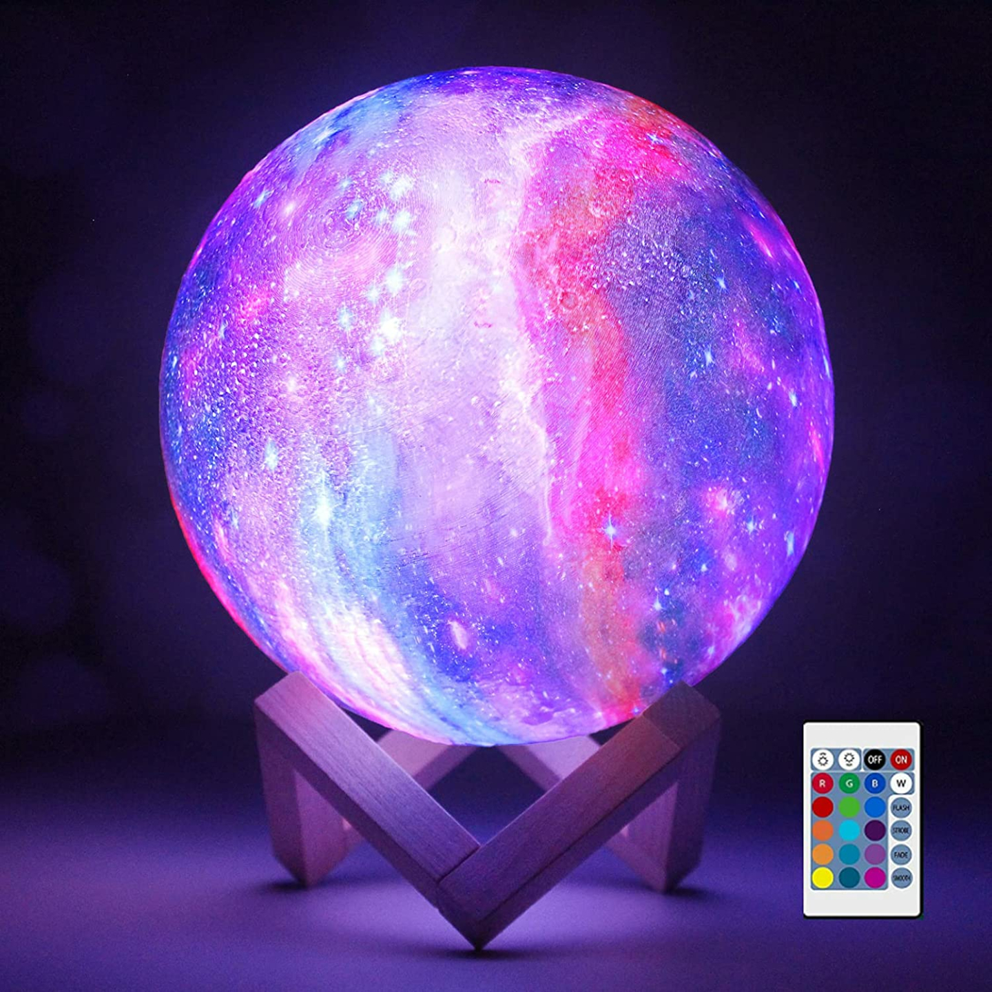 Moon Lava Night Light Galaxy Lamp - 16 LED Colors