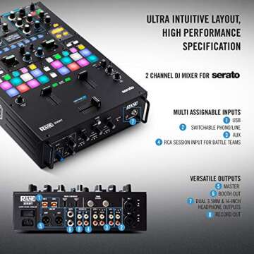 RANE DJ SEVENTY – Two Channel DJ Mixer with Akai MPC Performance Pads