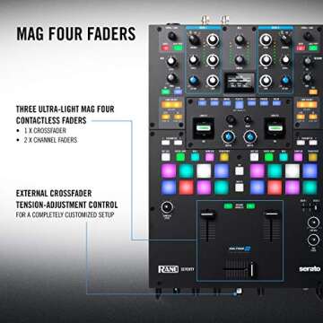 RANE DJ SEVENTY Mixer for Serato DJ with Akai Pads