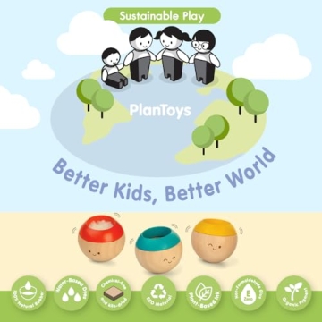 PlanToys Sensory Tumbling - Eco-Friendly Baby Development Toys