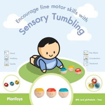 PlanToys Sensory Tumbling - Eco-Friendly Baby Development Toys