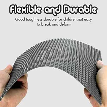 Lekebaby Classic Baseplates Building Base Plates for Building Bricks 100% Compatible with Major Brands-Baseplate 10" x 10", Pack of 6, Grey