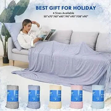 HOMFINE Cooling Blanket - Lightweight Summer Sleep Solution