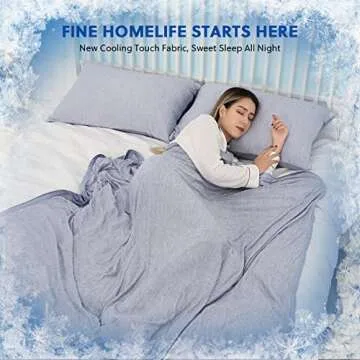 HOMFINE Cooling Blanket - Lightweight Summer Sleep Solution