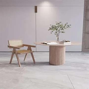 Modern Solid Wood Dining Table for Family Gatherings