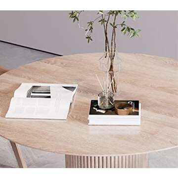 Modern Solid Wood Dining Table for Family Gatherings