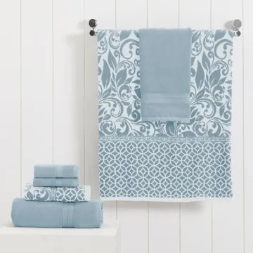 Modern Threads Luxurious Jacquard Towel Set - 6-Piece Collection