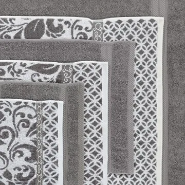 Modern Threads Luxurious Jacquard Towel Set - 6-Piece Collection