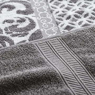 Modern Threads Luxurious Jacquard Towel Set - 6-Piece Collection