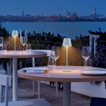 Stylish Rechargeable LED Table Lamp for Indoor and Outdoor Use
