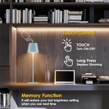 Stylish Rechargeable LED Table Lamp for Indoor and Outdoor Use