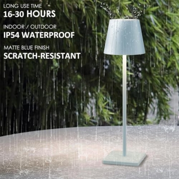 Stylish Rechargeable LED Table Lamp for Indoor and Outdoor Use