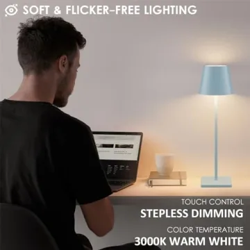 Stylish Rechargeable LED Table Lamp for Indoor and Outdoor Use