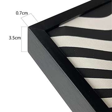 Printed on Canvas Abstract Still Life Painting Zen Stone Feng Shui Posters Prints Wall Art for Living Room Decor Pictures 80x133cm/32x52inch With Black Framed Ready to Hang