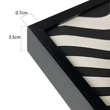 Printed on Canvas Abstract Still Life Painting Zen Stone Feng Shui Posters Prints Wall Art for Living Room Decor Pictures 80x133cm/32x52inch With Black Framed Ready to Hang