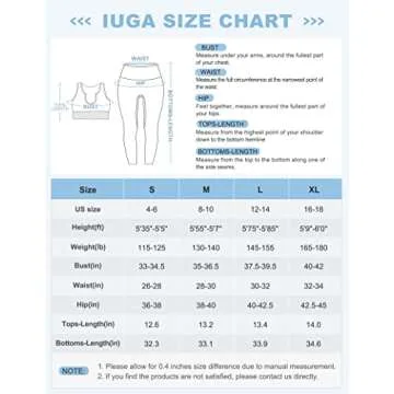 IUGA Workout Sets for Women 2 Piece Workout Outfits Women Workout Leggings with Ribbed Crop Top Yoga Gym Activewear Set