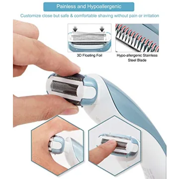 EUNON Electric Razor for Women with LED Light and Waterproof