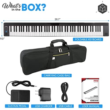 Pyle Portable 88 Key Digital Piano for All Musicians