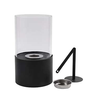 JHY DESIGN Tabletop Fire Bowl Pot 11.5''H Portable Tabletop Fireplace Ventless Fireplace