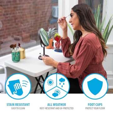 Lifetime 28240 Adjustable Folding Laptop Table for Versatile Use