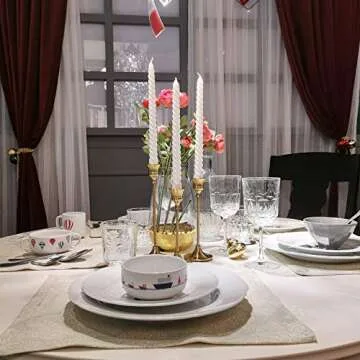 PNAVMG Gold Candlestick Holders Taper Candle Holder - Set of 3 Pcs Brass Gold Candle Stick Holder Centerpieces Decorations for Table, Mantel, Wedding, Dinning, Party(Candles not Include)