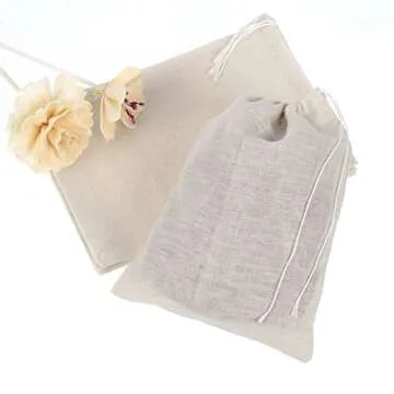 Pangda 100 Drawstring Muslin Bags for Gifts and Supplies
