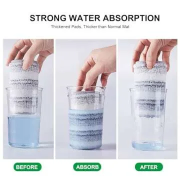 HiBaby Microfiber Mop Pads Set - Reusable & Washable Cleaning Head