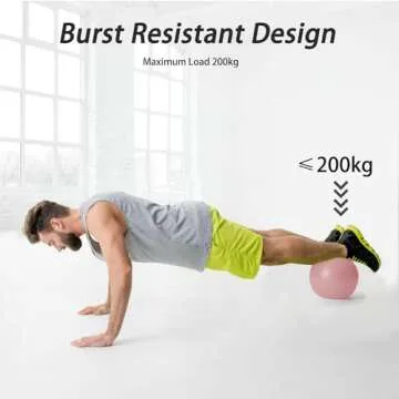 FITMIND Pilates Ball 10 Inch for Core and Fitness Workouts