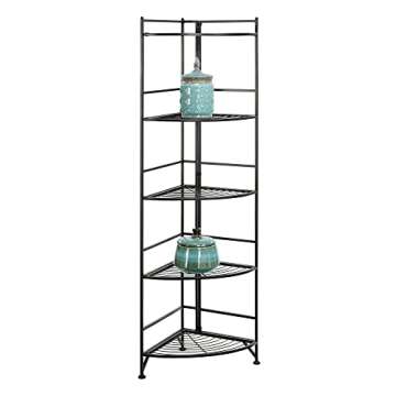 Convenience Concepts Xtra 5-Tier Corner Folding Shelves