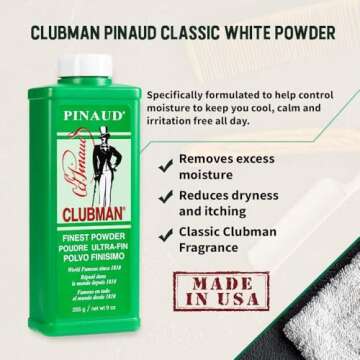 Pinaud Clubman Powder 9 oz (Pack of 2) - Shine Control & Fragrance
