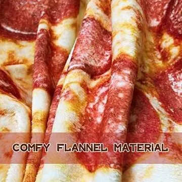 moonysweet Pizza Blanket for All Ages, Cozy and Fun