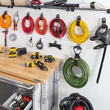 Wrap-It Storage Garage Organization Value Pack - Assorted Storage Straps for Cord and Hose Storage
