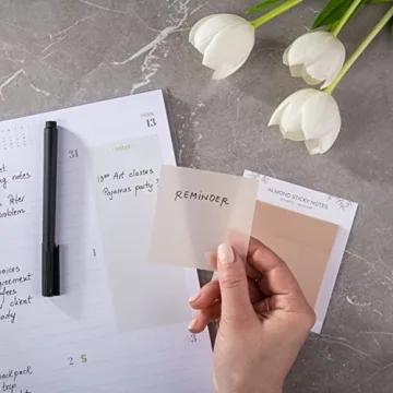 DiverseBee Transparent Sticky Notes for Creative Note-Taking