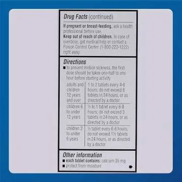 MAJOR Driminate - Dimenhydrinate 50mg Motion Sickness Tablets - Anti-Nausea Medicine - 100 Tablets