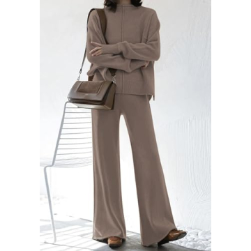 Fixmatti Women Knitted 2-Piece Outfits for Chic Comfort