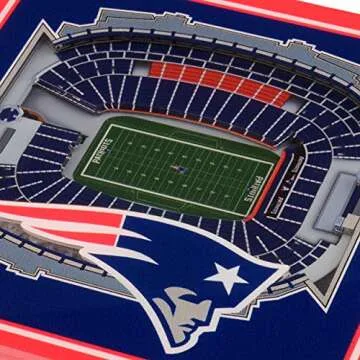 YouTheFan NFL New England Patriots 3D StadiumView Coasters - Gillette Stadium