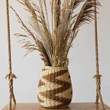 Foreside Home and Garden Brown Basket Woven Rope by Foreside Home & Garden