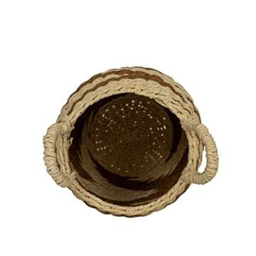 Foreside Home and Garden Brown Basket Woven Rope by Foreside Home & Garden