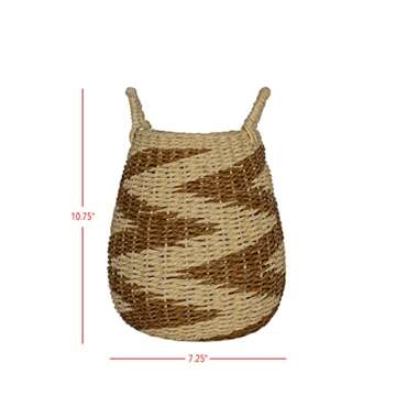 Foreside Home and Garden Brown Basket Woven Rope by Foreside Home & Garden