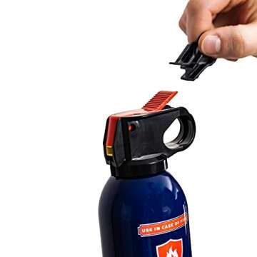 Vapor Clean Fire Spray by Prepared Hero - 2 Pack - Portable Fire Extinguisher for Home, Car, Garage, Kitchen - Works on Electrical, Grease, Battery Fires & More - Compact, Easy to Use