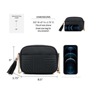 Stylish EVVE Quilted Crossbody Bag for Women