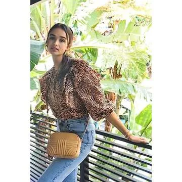 Stylish EVVE Quilted Crossbody Bag for Women