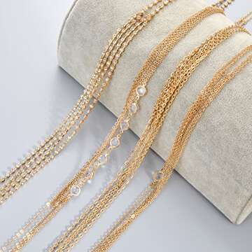 Stylish Tornito 4Pcs Body Chain Jewelry for Women